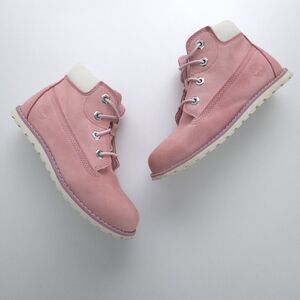 Timberland Kids Pokey Pine 6-Inch Side Zip Leather Boots size 12